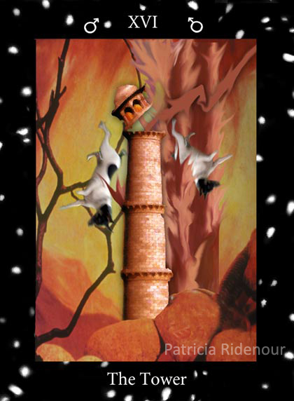 Patricia Ridenour_The Doggy Tarot_The Tower